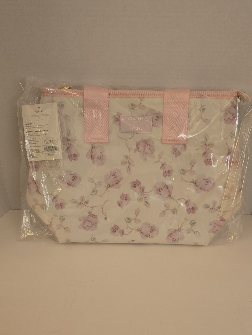 LoveShackFancy x Target Yoobi Ribbon Rosa Insulated Lunch Tote